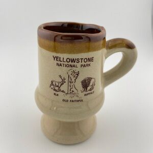 Yellowstone National Park Miniature Vintage Ceramic Souvenir Mug